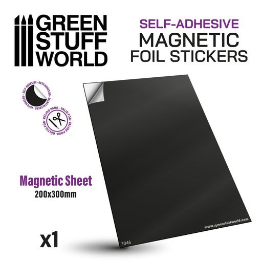 [ GSW1046 ] Green stuff world Magnetic Sheet A4 0,75mm Self-Adhesive