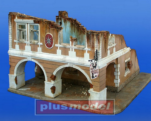 [ PLUSMODEL050 ] House with an arcade 1/35