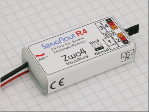 [ SERVONAUT-R4 ] Zwo4R4 4-Kanaal Ontvanger
