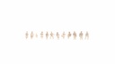 [ NO16000 ] Zittende figuren Wit 1/100 (12st) - Architecture line