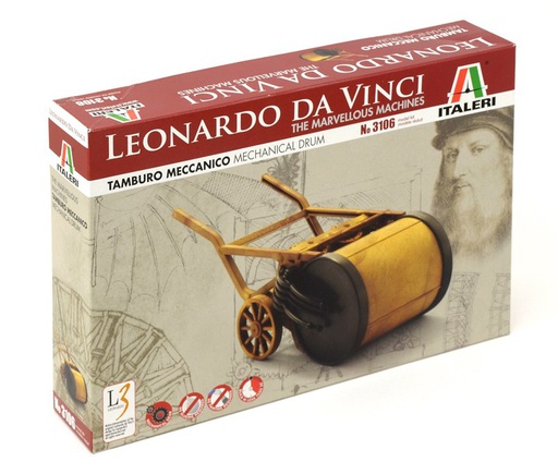 [ ITA-3106 ] Italeri Leonardo Da Vinci Mechanical Drum