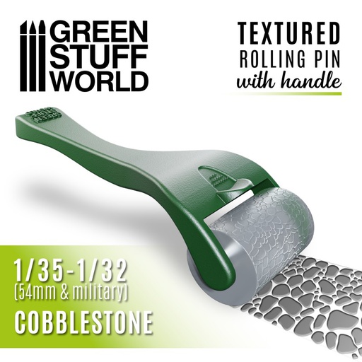[ GSW10484 ] Green stuff world Rolling pin with Handle - Cobblestone