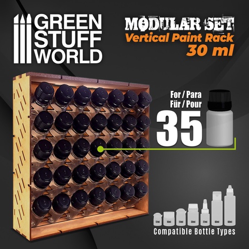 [ GSW11242 ] Green stuff world Modular Paint Rack - VERTICAL 30ml