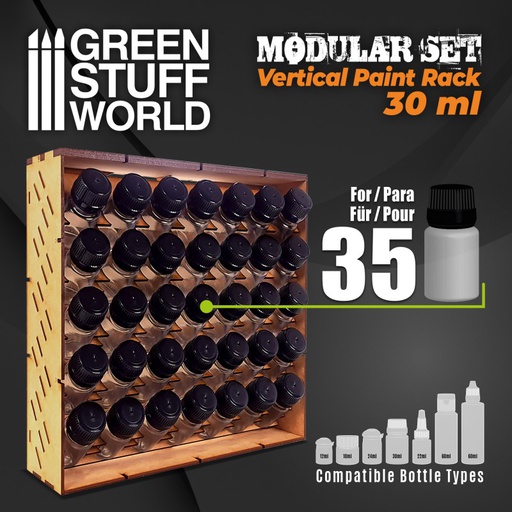 [ GSW11242 ] Green stuff world Modular Paint Rack - VERTICAL 30ml