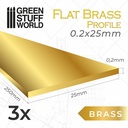 [ GSW11135 ] Green stuff world Plat messing profiel 0,2 x 25 mm