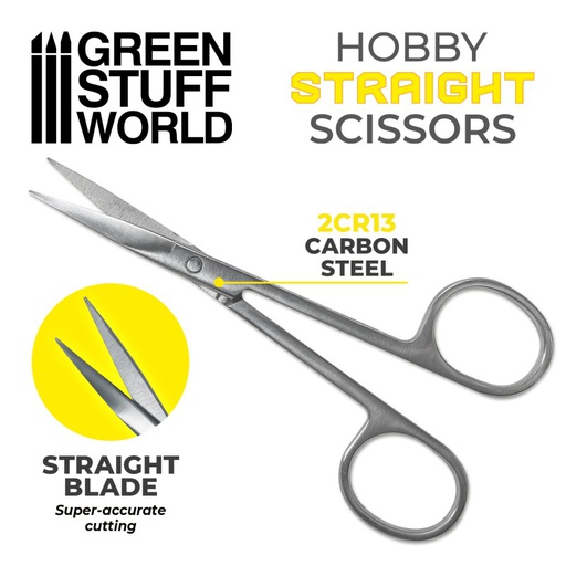 [ GSW3008 ] Green stuff world Hobby Scissors - Straight Tip