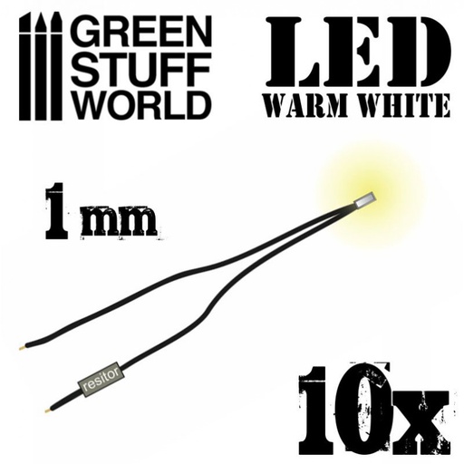 [ GSW1382 ] Green stuff world Warm White LED Lights - 1mm