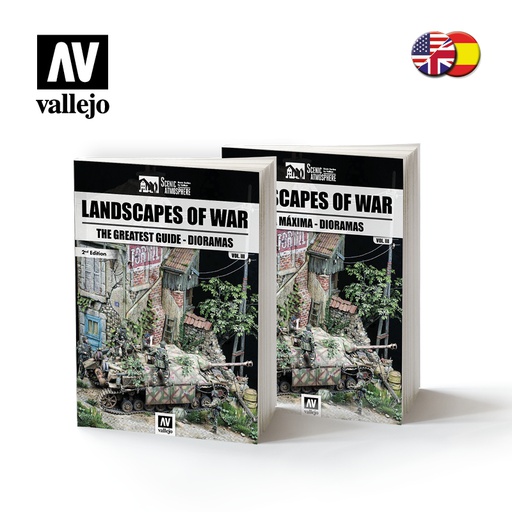 [ VAL75034 ] Vallejo Landscapes Of War - The Greatest Guide - Dioramas Vol III