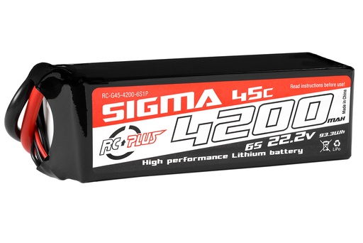 [ RC-G45-4200-6S1P ] Lipo 4200 mAh - 22.2V - 45C - XT60