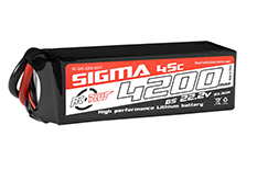 [ RC-G45-4200-6S1P ] Lipo 4200 mAh - 22.2V - 45C - XT60