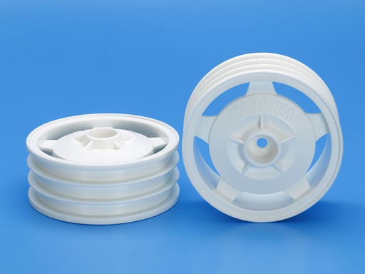 [ T22044 ] Tamiya 2wd Buggy front star-dish wheels(hex hub ) white