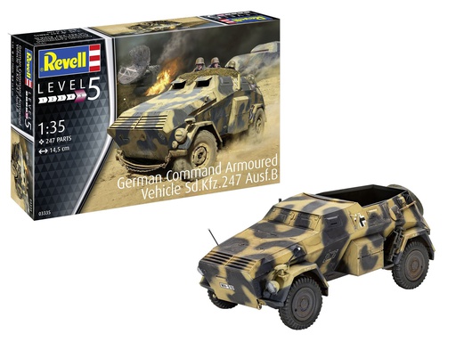 [ RE03335 ] Revell German Command Armoured Vehicle Sd.Kfz.247 Ausf.B 1/35