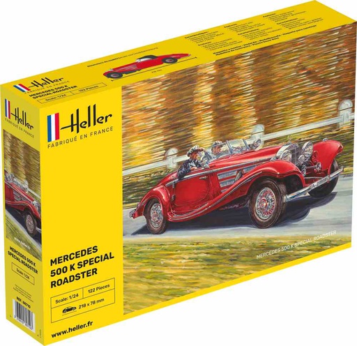 [ HE80710 ] Heller Mercedes 500 K Special Roadster 1/24