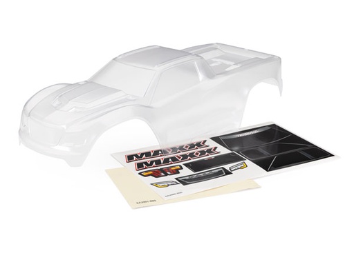 [ TRX-8918 ] Traxxas Body, Maxx® (clear, requires painting)/ window masks/ decal sheet (fits Maxx® with extended chassis (352mm wheelbase)) TRX8918