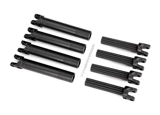 [ TRX-8993 ] Traxxas Half shaft set, left or right (plastic parts only) (internal splined half shaft/ external splined half shaft) (4 assemblies) (for use with #8995 WideMaxx® suspension kit) TRX8993
