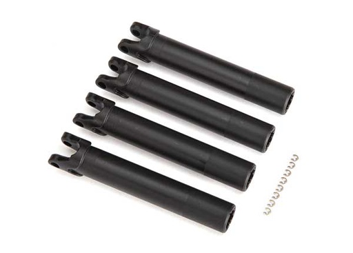 [ TRX-8993A ] Traxxas  Half shafts, outer (extended, front or rear) (4)/ e-clips (8) (for use with #8995 WideMaxx® suspension kit) TRX8993A