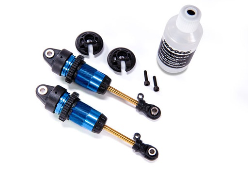 [ TRX-7461 ] Traxxas  Shocks, GTR long blue-anodized, PTFE-coated bodies with TiN shafts (fully assembled, without springs) (2) TRX7461