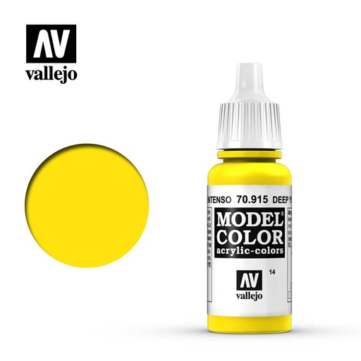 [ VAL70915 ] Vallejo Model Color Deep Yellow 17ml