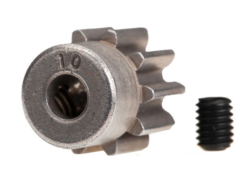 [ TRX-6746 ] Traxxas  Gear, 10-T pinion (32-p) (steel) (fits 3mm shaft)/ set screw TRX6746