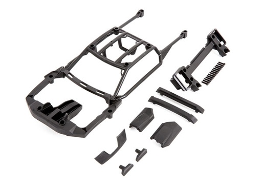 [ TRX-9513X ] Traxxas  Body support (assembled with front mount & rear latch)/ skid pads (roof) (left & right) TRX9513X