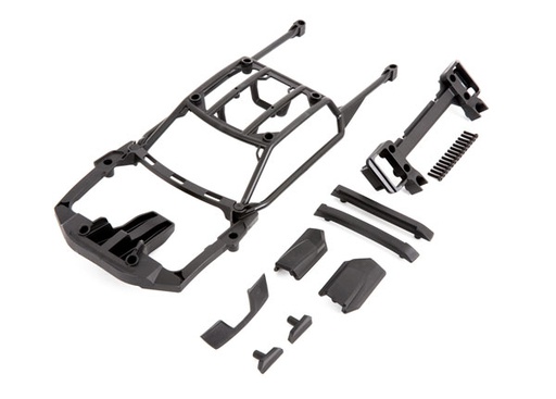 [ TRX-9513X ] Traxxas  Body support (assembled with front mount &amp; rear latch)/ skid pads (roof) (left &amp; right) TRX9513X