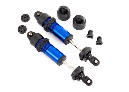 [ TRX-9660 ] Traxxas Shocks, GT-Maxx®, aluminum (blue-anodized) (fully assembled w/o springs) (2) TRX9660