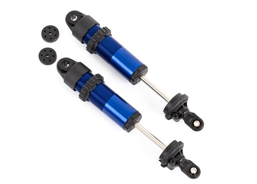 [ TRX-9661 ] Traxxas  Shocks, GT-Maxx®, long, aluminum (blue-anodized) (fully assembled w/o springs) (2) TRX9661