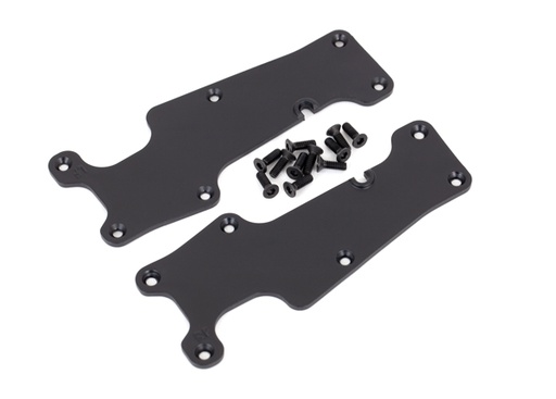 [ TRX-9633 ] Traxxas  Suspension arm covers, black, front (left and right)/ 2.5x8 CCS (12) TRX9633