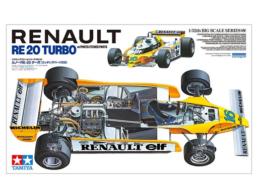 [ T12033 ] Tamiya Renault R-20 Turbo with photo etched parts 1/12
