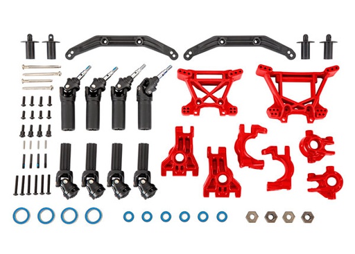[ TRX-9080R ] Traxxas Outer Driveline &amp; Suspension Upgrade Kit - Red -TRX9080R