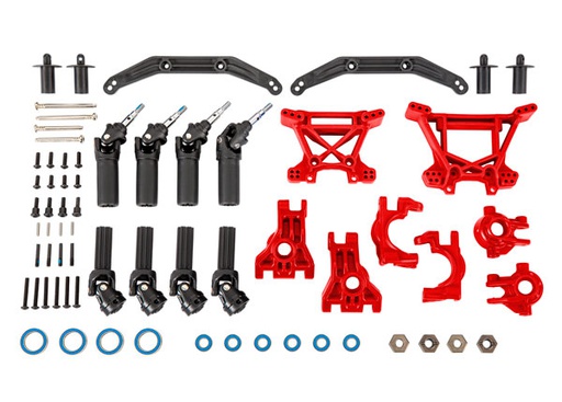[ TRX-9080R ] Traxxas Outer Driveline & Suspension Upgrade Kit - Red -TRX9080R