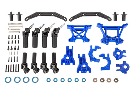 [ TRX-9080X ] Traxxas Outer Driveline &amp; Suspension Upgrade Kit - Blue -TRX9080X