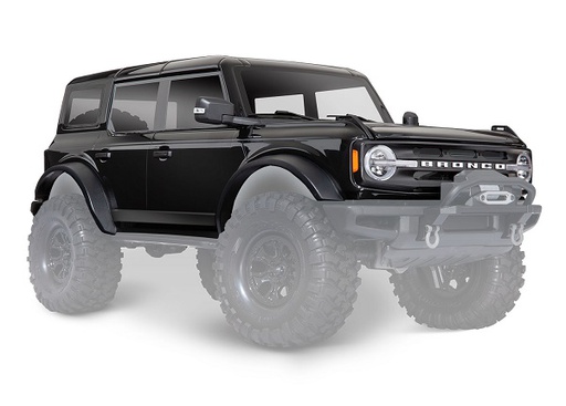 [ TRX-9211T ] Traxxas  Body, Ford Bronco (2021), complete, Shadow Black (painted) (includes grille, side mirrors, door handles, fender flares, windshield wipers, spare tire mount, &amp; clipless mounting) (requires #8080X inner fenders) TRX9211T