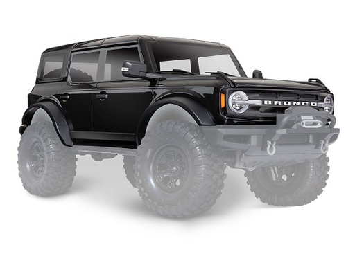 [ TRX-9211T ] Traxxas  Body, Ford Bronco (2021), complete, Shadow Black (painted) (includes grille, side mirrors, door handles, fender flares, windshield wipers, spare tire mount, & clipless mounting) (requires #8080X inner fenders) TRX9211T