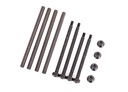 [ TRX-9540 ] Traxxas  Suspension pin set, front & rear (hardened steel), 4x67mm (4), 3.5x48.2mm (2), 3.5x56.7mm (2)/ M3x0.5mm NL, flanged (2) TRX9540
