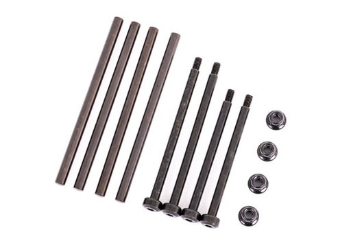 [ TRX-9540 ] Traxxas  Suspension pin set, front & rear (hardened steel), 4x67mm (4), 3.5x48.2mm (2), 3.5x56.7mm (2)/ M3x0.5mm NL, flanged (2) TRX9540