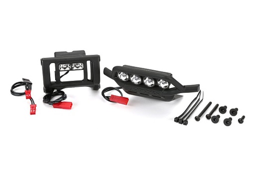 [ TRX-3794 ] Traxxas LED light set, complete (includes front and rear bumpers with LED light bar, rear LED harness, &amp; BEC Y-harness) (fits 2WD Rustler® or Bandit®) TRX3794