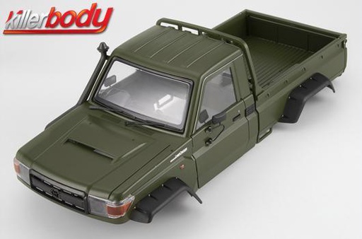 [ KBD48733 ] Killerbody Toyota Land Cruiser 70 1/10 Hard body kit military green (fits TRX-4 chassis)