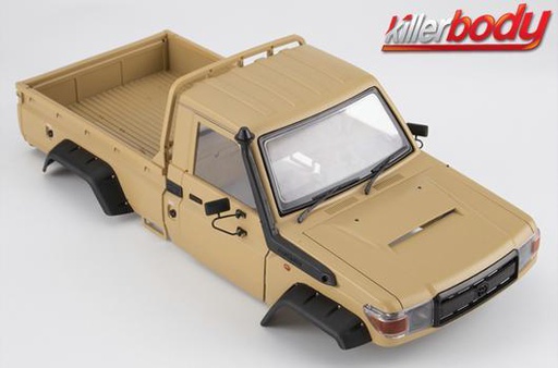 [ KBD48734 ] Killerbody Toyota Land Cruiser 70 1/10 Hard body kit Military Sand color (fits TRX-4 chassis)