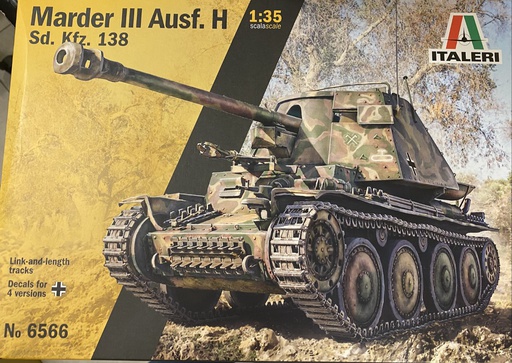 [ ITA-6566 ] Italeri Marder III Ausf. H Sd. Kfz. 138 1/35