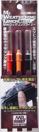 [ MRHOBBYPP-201 ] Mr Weathering Liner Rust Color Set