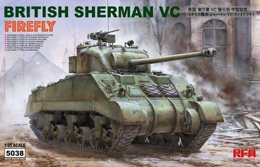[ RFM5038 ] Ryefield Model British Sherman VC Firefly 1/35