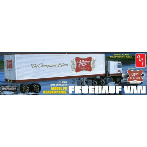 [ AMT1234 ] AMT Freuhauf 40 Semi Trailer Miller Beer 1/25