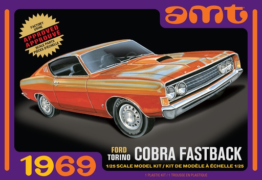 [ AMT1217M/12 ] AMT Cobra Fastback 1969 1/25