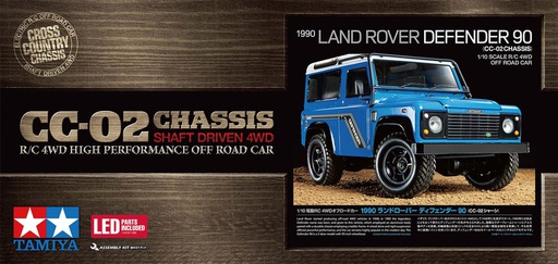 [ T47478 ] Landrover Defender 90  1990   CC-02 (painted body light blue)