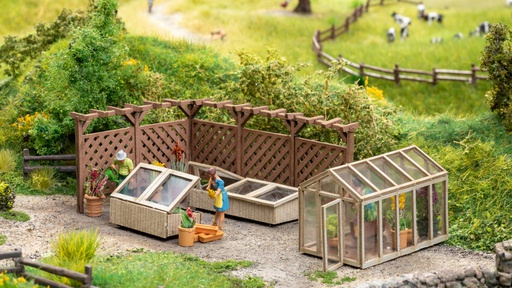 [ NO66805 ] Noch Lasergesneden decoratieset "In de tuin"