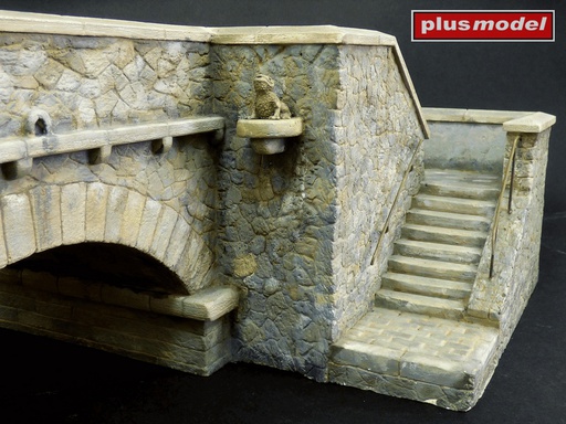 [ PLUSMODEL187 ] Stone bridge 1/35