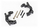 [ TRX-9032 ] Traxxas Caster blocks (c-hubs), extreme heavy duty, black (left & right)/ 3x32mm hinge pins (2)/ 3x20mm BCS (2) (for use with #9080 upgrade kit) trx9032