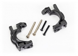 [ TRX-9032 ] Traxxas Caster blocks (c-hubs), extreme heavy duty, black (left & right)/ 3x32mm hinge pins (2)/ 3x20mm BCS (2) (for use with #9080 upgrade kit) trx9032