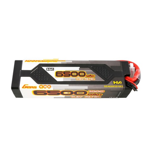 [ GEA65003S10E5 ] Gens ace advanced 6500Mah 11.4V 100C 3s1p hardcase lipo battery pack with EC5 connector